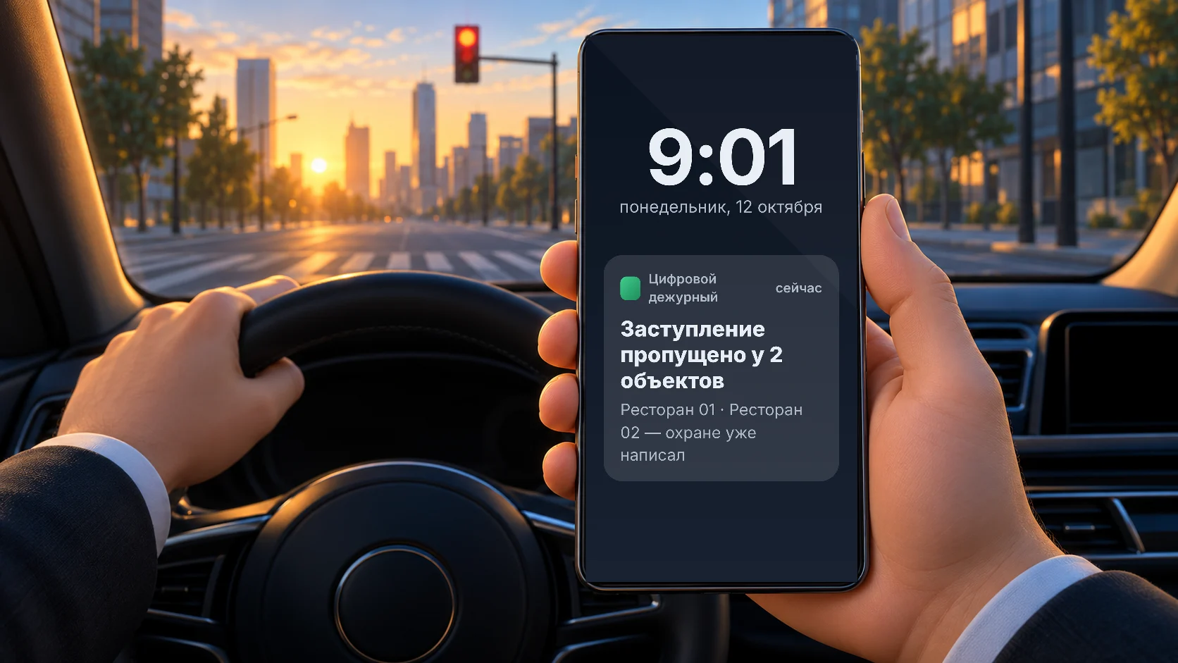 По дороге на объект: телефон сам скажет, где пропущена отметка